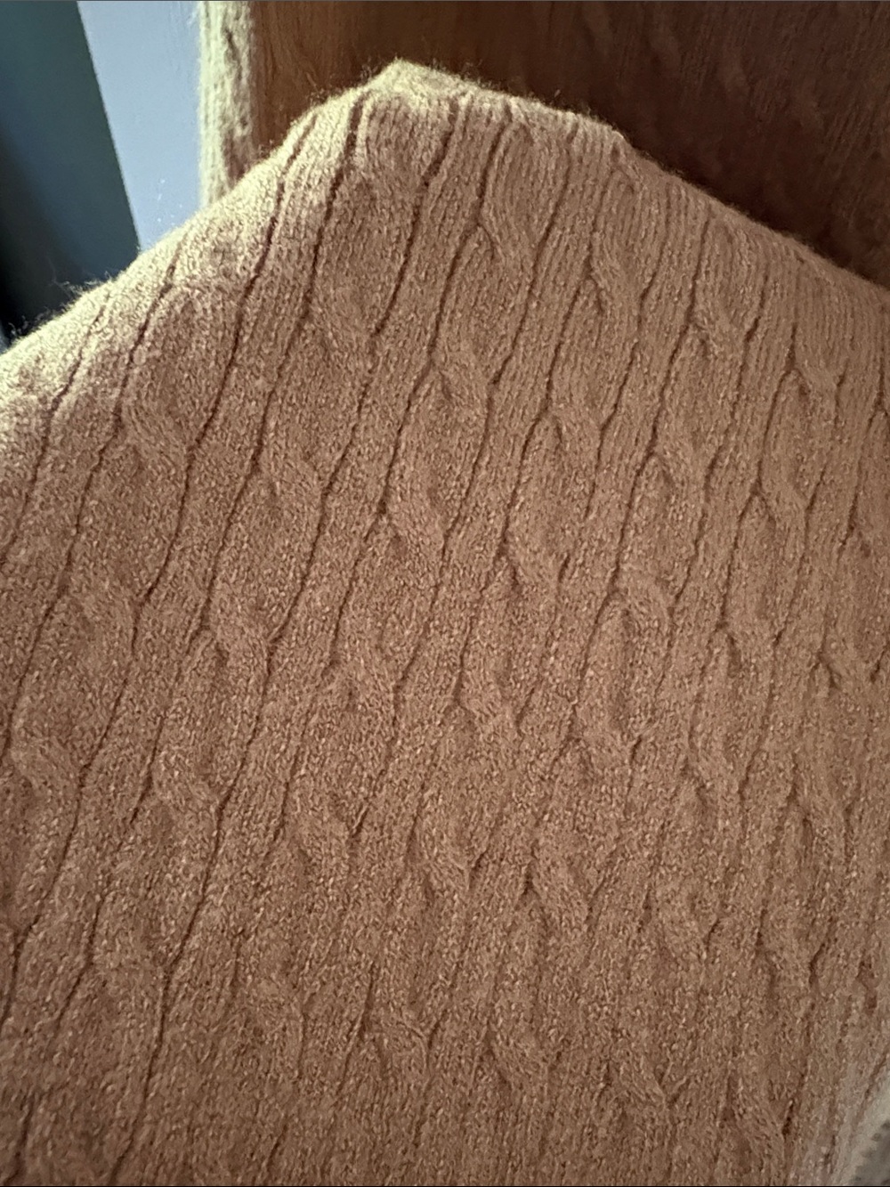 Olive & Oak Wide-Leg Knit Pants in Camel/Tan - Picture 7 of 7